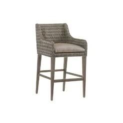 Turner Woven Bar Stool - Smoke Gray