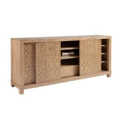 Morocco Media Console - Newcastle -France and So Furniture 566 908 Open Silo