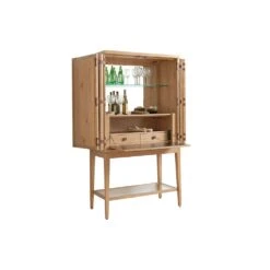 Cameroon Bar Cabinet - Newcastle -France and So Furniture 566 961C Open Silo