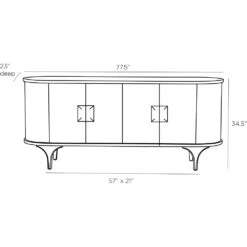 Galileo Credenza - Brown -France and So Furniture 5687.l1 67d55218 f52d 4997 8fa6 5204ed6a1121