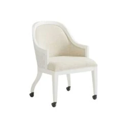 Bayview Arm Chair With Casters - Caribbean Sands