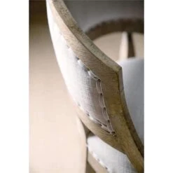 Louvre Garnier Barrel Back Counter Stool - Grey - Wood -France and So Furniture 5750 25350 MWD 3