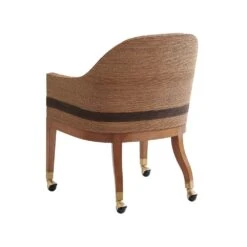 Dorian Woven Arm Chair With Casters - Sonoran -France and So Furniture 575 887 01 Silo Back