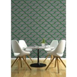 Fanning Out Wallpaper -France and So Furniture 57FanningOut.Jade Mockup