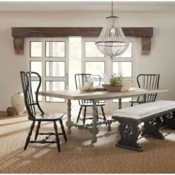 Ciao Bella 84in Trestle Extension Dining Table -France and So Furniture 5805 75200 85 90019 99 3005 75310 room 3c33d739 1f65 48f7 8c85 77a4e40fb03a