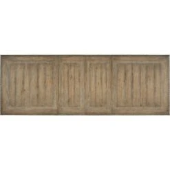 Monaco Rectangle Dining Table With Leaves - Beige Brown Natural Taupe - Resin Wood - Rectangle -France and So Furniture 5878 75207 80 top