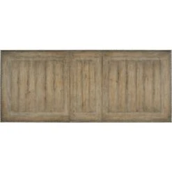 Monaco Rectangle Dining Table With Leaves - Beige Brown Natural Taupe - Resin Wood - Rectangle -France and So Furniture 5878 75207 80 top2