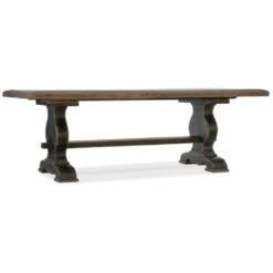Mesa 86In Dining Table With Leaves - Brown - Rectangle