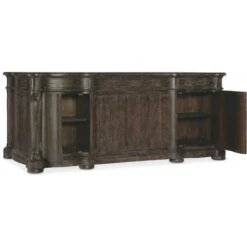 Tuscany Traditions Executive Desk - Brown -France and So Furniture 5961 10562 89 back open silo