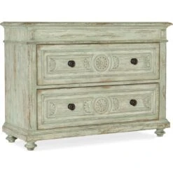 Two-Drawer Accent Chest - Green