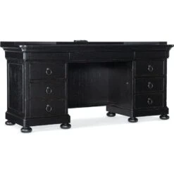 Belmont Computer Credenza - Black - Wood