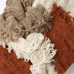 Textured Boucle Throw - Natural -France and So Furniture 59774