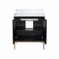 Kallista 30" Blue Vanity With Rectangular Undermount Sink -France and So Furniture 59f0afece8e6a437fa0dc0ad6d2b7208eb92a961