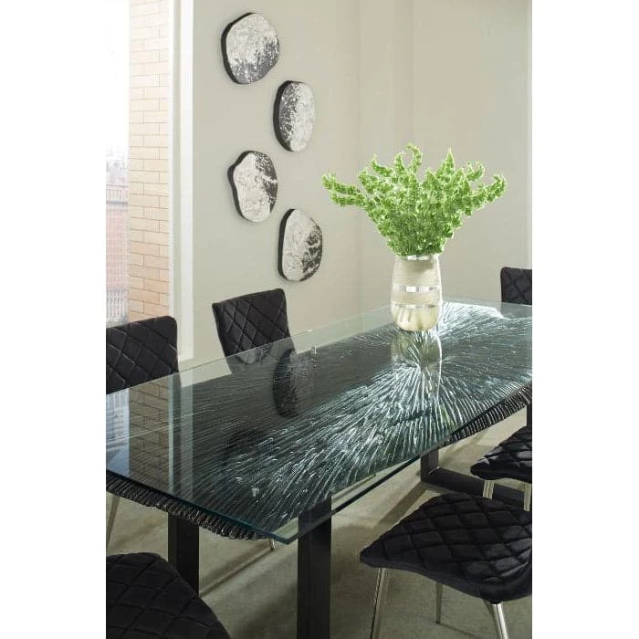 Vespera Dining Table With Glass 2 Vespera Dining Table With Glass - Image 2