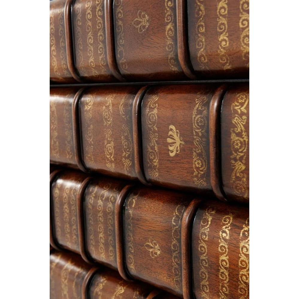 Hand Carved And Gilt Faux Book Nightstand 6 Hand Carved And Gilt Faux Book Nightstand - Image 6