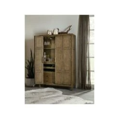 Desert Sands Bar Cabinet - Black Bronze Brown Natural -France and So Furniture 6015 75160 89 room2