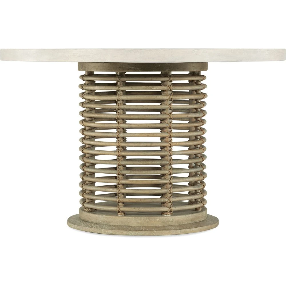 Surfrider 60in Rattan Round Dining Table 2 Surfrider 60in Rattan Round Dining Table - Image 2