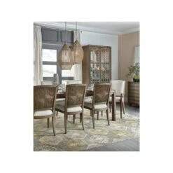 Desert Sands Rectangle Dining Table W/1-18In Leaf - Brown Natural - Wood - Parsons -France and So Furniture 6015 75207 401 411 906 89 room b7677791 ad31 4e6e 937e 30c56144e746