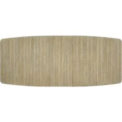 Oceanview Rectangle Parsons Dining Table W/1-18In Leaf - Beige Brown Natural Off White - Wood - Parsons -France and So Furniture 6015 75207 80 top