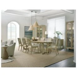 Oceanview Rectangle Dining Table W/2-18In Leaves - Beige Natural Off White - Rectangle -France and So Furniture 6015 75217 401 411 906 80 room d3f02a42 9643 42cf 9b47 b6feb49f6351