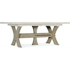 Garden Vittorio 80In Rectangle Dining Table - Beige Brown Natural Off White Taupe - Wood - Rectangle -France and So Furniture 6025 75200b 80 silo