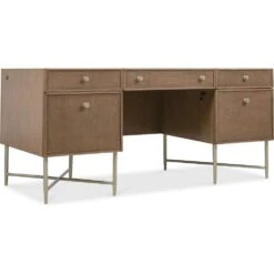 Sonnet Executive Desk - Medium Wood