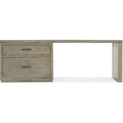 Linville Falls Desk - 84in Top-Lateral File And Leg -France and So Furniture 6150 10917 85 straight silo