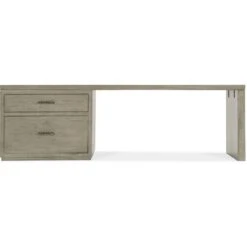 Linville Falls Desk - 96in Top-Large File And 1 Leg -France and So Furniture 6150 10945 85 straight silo