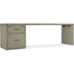Bluff Desk - 96In Top-Small File And 1 Leg