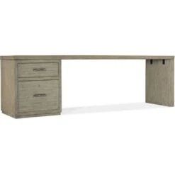 Linville Falls Desk - 96in Top-Small File And 1 Leg