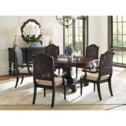 Bonaire Round Dining Table - Cassis -France and So Furniture 621 870C noL RS H a2f0070c 0810 4c12 8420 ece1c80de0f8