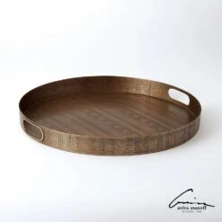 Kokoro Etched Round Tray -France and So Furniture 62585