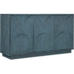 Melange Round Valley Three Door Entertainment Credenza