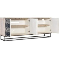 Whitmore Four Door Credenza -France and So Furniture 628 85111 02 open silo 94078161 6c8c 4b28 8376 ef0818d836a5