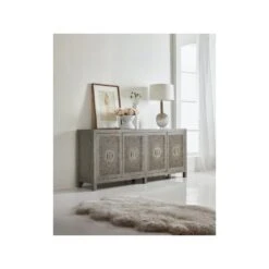 Milan Entertainment Console - Grey Off White Taupe - Cane Wood -France and So Furniture 628 85598 80 room