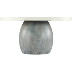 Pacifica Round Dining Table - Grey White - Resin Wood - Round