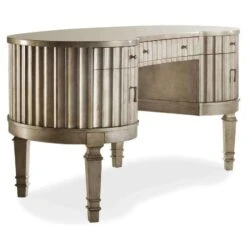 Serena Kidney Desk - Silver