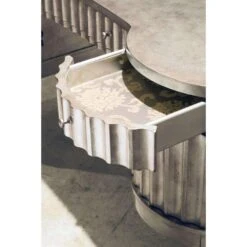 Serena Kidney Desk - Silver -France and So Furniture 638 10006 3