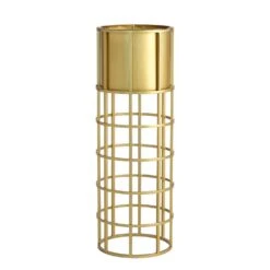 Ringed Planter-Brass-Sm -France and So Furniture 64266 d8b780cc bff8 4819 b740 c82b0ad681d2