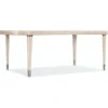 Chic Rectangle Dining Table W/1-22In Leaf - Grey Natural - Metal Wood - Rectangle