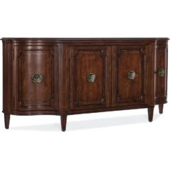 Hamption Four-Door Buffet - Brown - Metal Wood