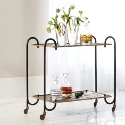 Blade Bar Cart-Bronze -France and So Furniture 69262