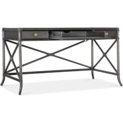 Retreat Pole Rattan Writing Desk - Dark Wood -France and So Furniture 6950 10458 99 open silo