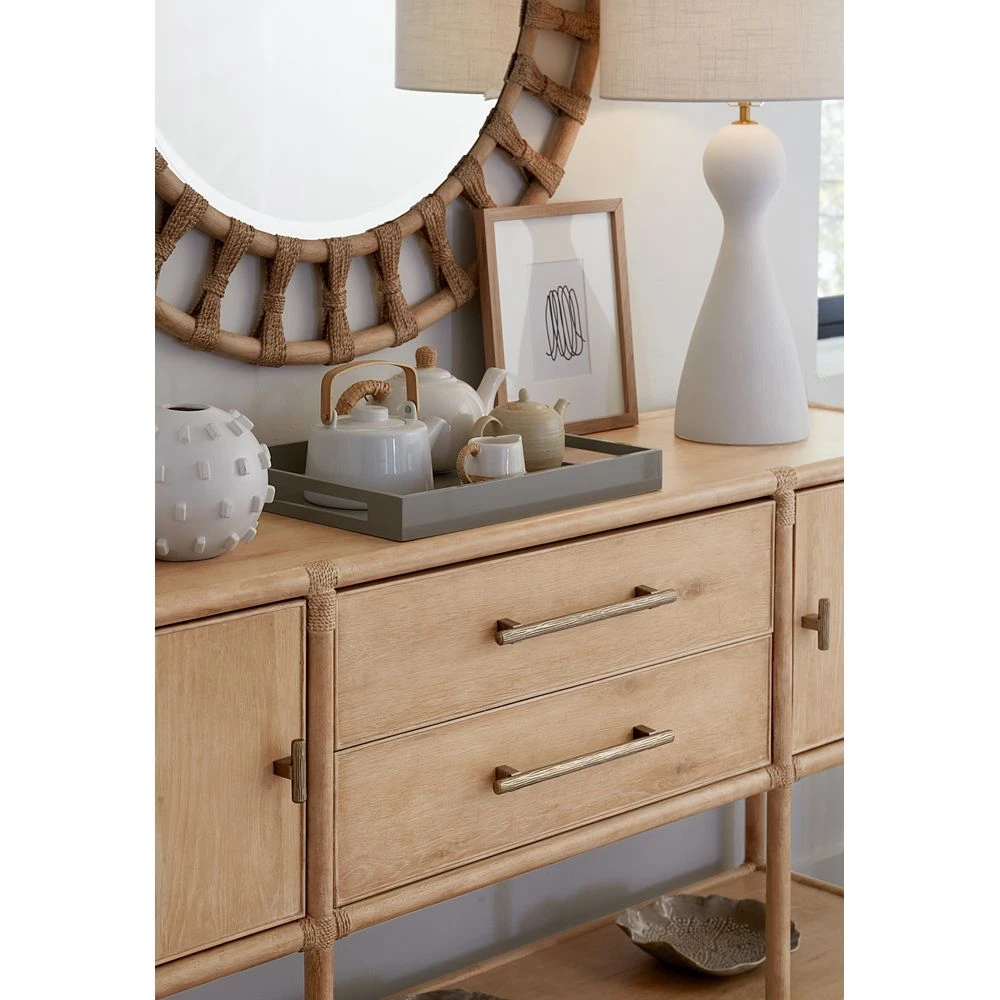 Retreat Pole Rattan Sideboard - Light Wood 3 Retreat Pole Rattan Sideboard - Light Wood - Image 3