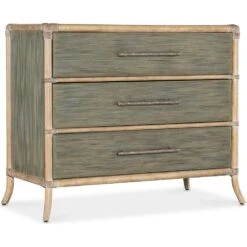 Retreat Pole Rattan Chest - Greens