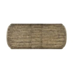 Montgomery Le Vieux Double Pedestal Dining Table With 2 -18 In Leaves - Beige Brown Grey Natural - Resin Wood - Rectangle -France and So Furniture 6960 75200 81 3