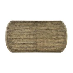 Montgomery Le Vieux Double Pedestal Dining Table With 2 -18 In Leaves - Beige Brown Grey Natural - Resin Wood - Rectangle -France and So Furniture 6960 75200 81 4