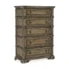 Montgomery Ross Prairie Five Drawer Chest - Black Brown Grey Natural - Metal Wood