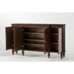 Walnut Breakfront Cabinet -France and So Furniture 6a2d155656de0c1810690020ee498e3e2dcf3250 full