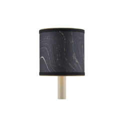 Marble Black Paper Drum Chandelier Shade